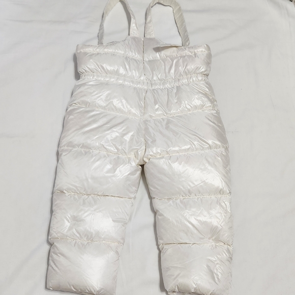 add Down Snowsuit Snow Pants Overalls Toddler Winter Warm Pearl White Italy 3T - Picture 9 of 12